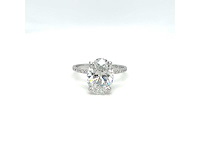 14 karaat witgouden ring met 4,19 crt. diamant - afbeelding 9 van  14