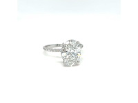 14 karaat witgouden ring met 4,19 crt. diamant - afbeelding 11 van  14