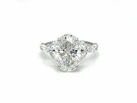 14 karaat witgouden ring met 4,46 ct. diamant - afbeelding 5 van  7