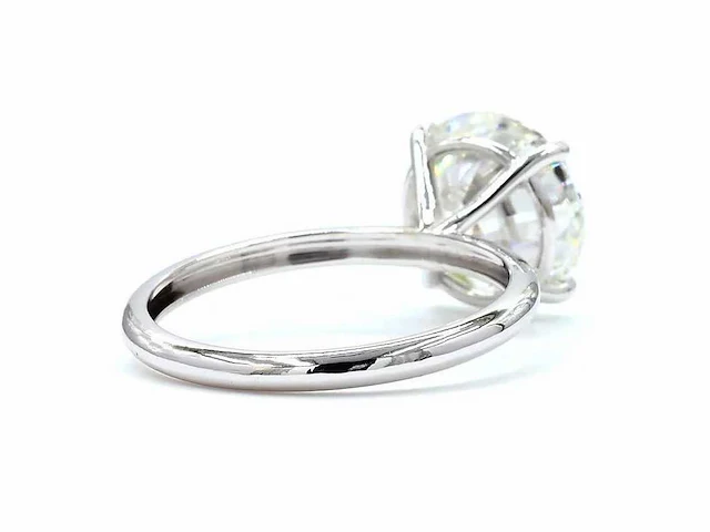 14 karaat witgouden ring met 5,02 ct. diamant - afbeelding 2 van  11