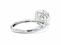 14 karaat witgouden ring met 5,02 ct. diamant - afbeelding 2 van  11