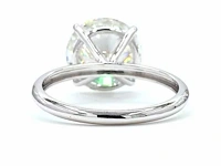 14 karaat witgouden ring met 5,02 ct. diamant - afbeelding 9 van  11