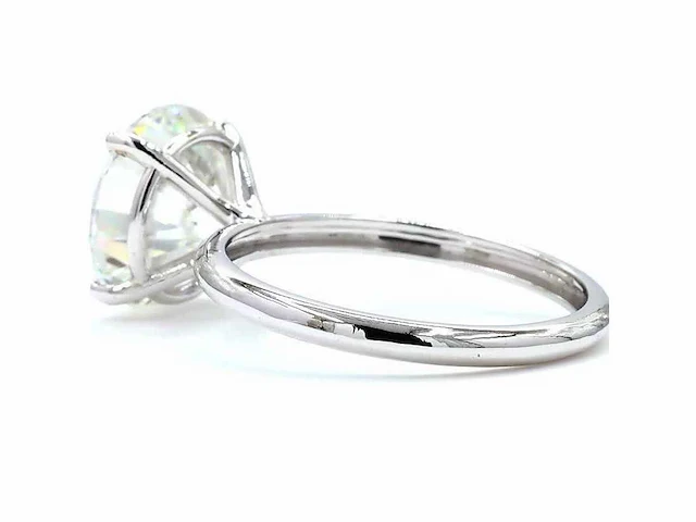 14 karaat witgouden ring met 5,02 ct. diamant - afbeelding 11 van  11