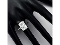 14 karaat witgouden ring met 5,04 ct. diamant - afbeelding 1 van  6