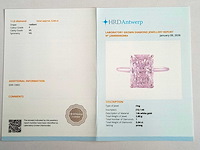 14 karaat witgouden ring met 5,04 ct. diamant - afbeelding 2 van  6