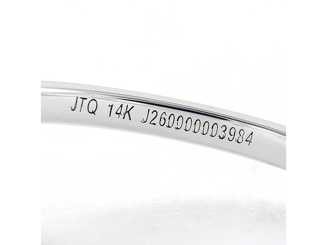 14 karaat witgouden ring met 5,04 ct. diamant - afbeelding 6 van  6