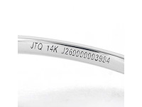 14 karaat witgouden ring met 5,04 ct. diamant - afbeelding 4 van  4