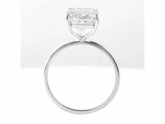 14 karaat witgouden ring met 5,04 ct. diamant - afbeelding 4 van  6