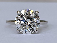 14 karaat witgouden ring met 5,05 ct. diamant - afbeelding 1 van  7