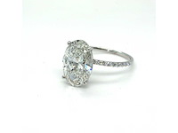 14 karaat witgouden ring met 5,31 ct. diamant - afbeelding 1 van  7