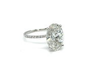 14 karaat witgouden ring met 5,31 ct. diamant - afbeelding 3 van  7
