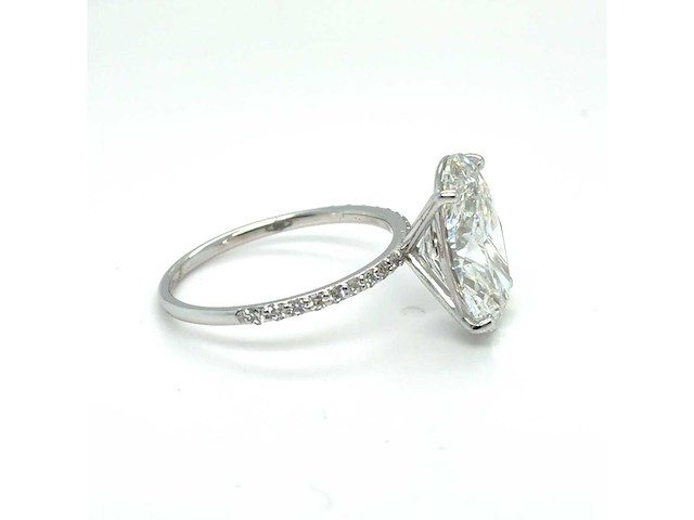 14 karaat witgouden ring met 5,31 ct. diamant - afbeelding 6 van  7