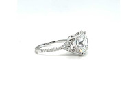 14 karaat witgouden ring met 6,21 crt. diamant - afbeelding 11 van  14