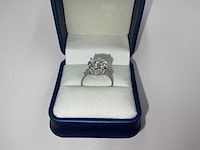 14 karaat witgouden ring met 6,21 crt. diamant - afbeelding 4 van  14