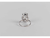 14 karaat witgouden ring met 8,07 crt. diamant - afbeelding 6 van  6