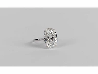 14 karaat witgouden ring met 8,07 crt. diamant - afbeelding 3 van  6
