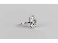 14 karaat witgouden ring met 8,07 crt. diamant - afbeelding 4 van  6