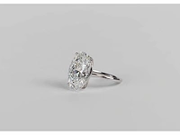 14 karaat witgouden ring met 8,07 crt. diamant - afbeelding 5 van  6