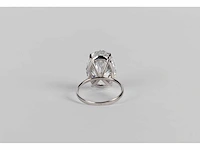 14 karaat witgouden ring met 8,07 crt. diamant - afbeelding 6 van  6