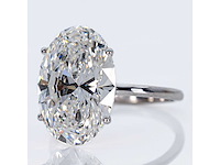 14 karaat witgouden ring met 9,86 ct. diamant - afbeelding 2 van  4