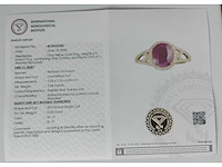 14 karaats geelgouden ring met 2,77 crt. diamant - afbeelding 5 van  5