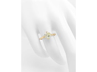 14 krt geel gouden ring met natuurlijke diamant 1,01 crt - afbeelding 6 van  6