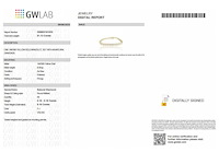 14 krt. geelgouden armband met 8,18 crt. diamanten naturel - afbeelding 2 van  5