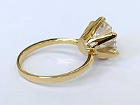 14 krt gouden ring met diamant 6,98 crt - afbeelding 3 van  6