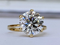 14 krt gouden ring met diamant 6,98 crt - afbeelding 3 van  9