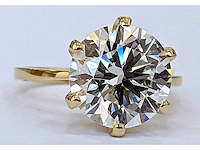 14 krt gouden ring met diamant 6,98 crt