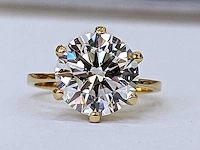 14 krt gouden ring met diamant 6,98 crt - afbeelding 6 van  9