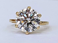 14 krt gouden ring met diamant 6,98 crt - afbeelding 9 van  9