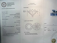 14 krt gouden ring met prachtige blauwe diamant 1,51 crt - afbeelding 5 van  11