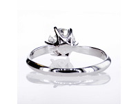 14 krt. wit gouden ring met diamant 1,51 crt. naturel - afbeelding 4 van  10