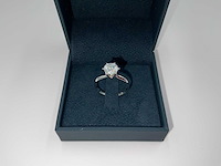 14 krt. wit gouden ring met diamant 1,51 crt. naturel - afbeelding 9 van  10