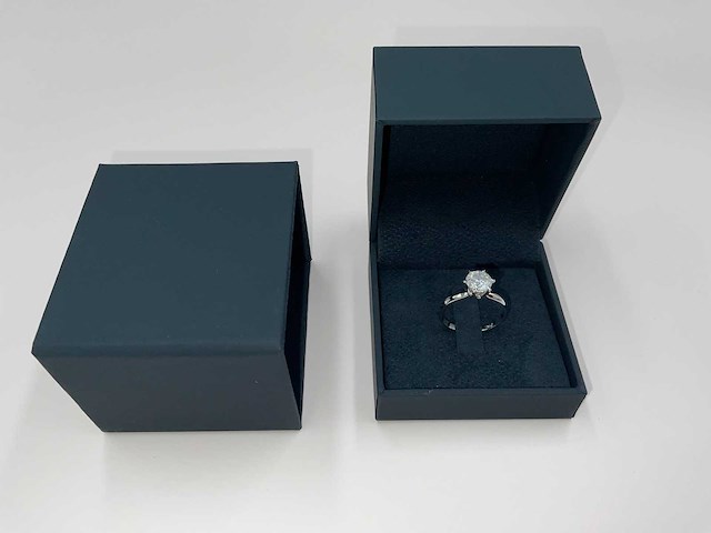 14 krt. wit gouden ring met diamant 1,51 crt. naturel - afbeelding 7 van  10