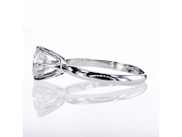 14 krt. wit gouden ring met diamant 1,51 crt. naturel - afbeelding 4 van  5