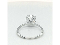 14 krt. wit gouden ring met diamant 3,00 krt. - afbeelding 6 van  10