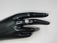 14 krt. wit gouden ring met diamant 3,00 krt. - afbeelding 5 van  10