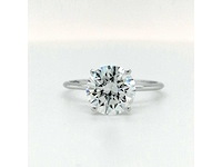 14 krt. wit gouden ring met diamant 3,00 krt. - afbeelding 10 van  10