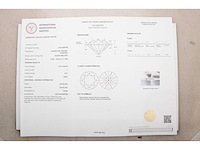 14 krt. wit gouden ring met diamant 4,04 crt. - afbeelding 5 van  9