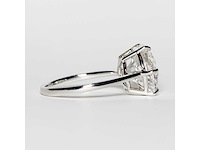 14 krt wit gouden ring met diamant 5,01 crt - afbeelding 5 van  8