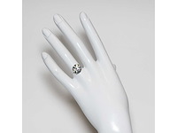 14 krt wit gouden ring met diamant 5,01 crt - afbeelding 2 van  2