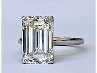 14 krt wit gouden ring met diamant 5,05 crt
