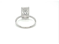 14 krt wit gouden ring met diamant 5,09 crt - afbeelding 5 van  7