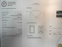 14 krt wit gouden ring met diamant 5,09 crt - afbeelding 2 van  5