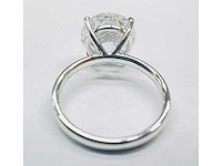 14 krt wit gouden ring met diamant 6.00 crt - afbeelding 4 van  5