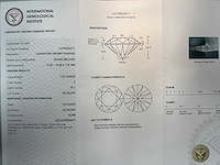 14 krt wit gouden ring met diamant 7,30 crt - afbeelding 3 van  7