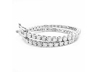 14 krt wit gouden tennis armband met natuurlijke diamant 3,70 crt - afbeelding 5 van  9