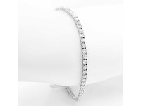 14 krt wit gouden tennis armband met natuurlijke diamant 3,70 crt - afbeelding 8 van  9